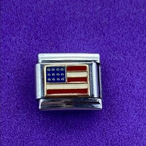 💛 Y2K American Flag Charm Link